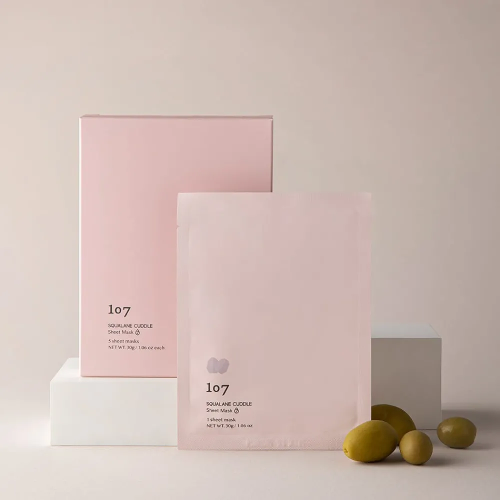 107 Beauty Hagel Nature|Gesicht^Squalane Cuddle Sheet Mask 25 g