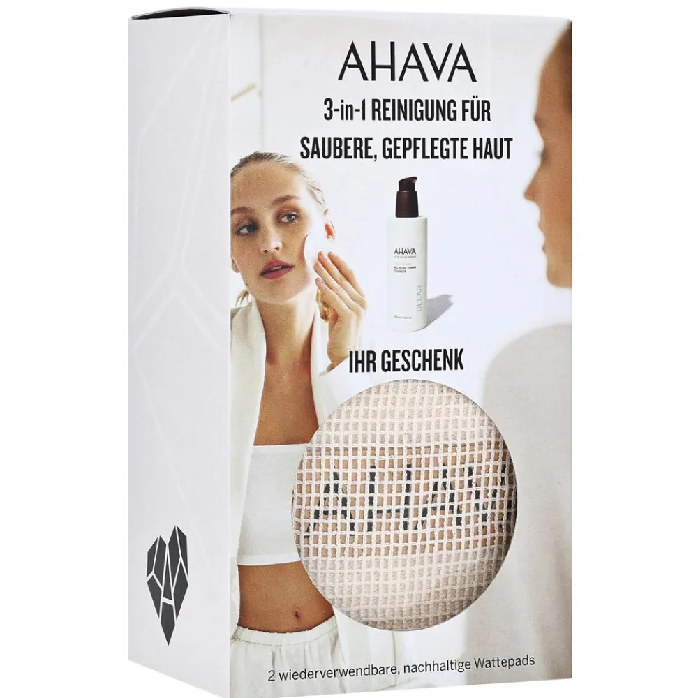 AHAVA Hagel Nature|Gesicht^Set All in 1 Toning Cleanser 250 ml + 2 Cotton Pads