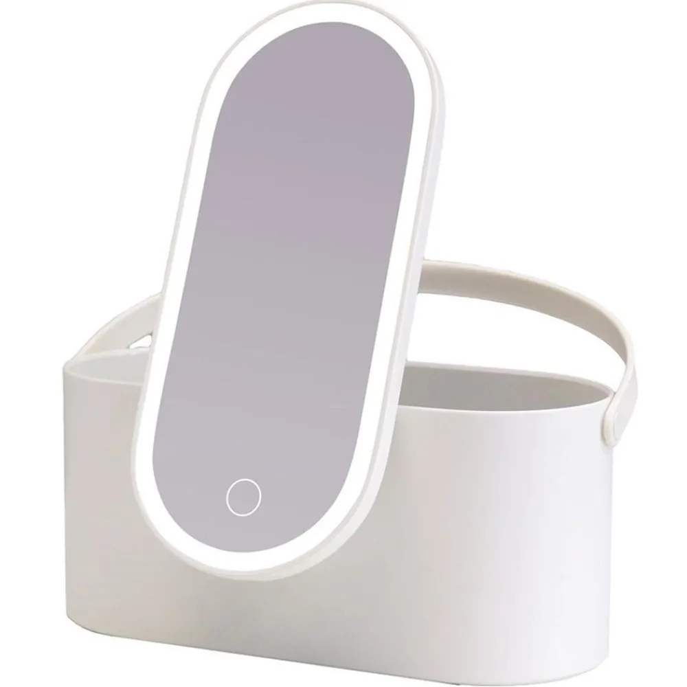 AILORIA Accessoires|Beautycase mit dimmbarem LED Spiegel Weiß