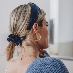 AILORIA Haarschmuck|Doux Set Scrunchie S und M Blau