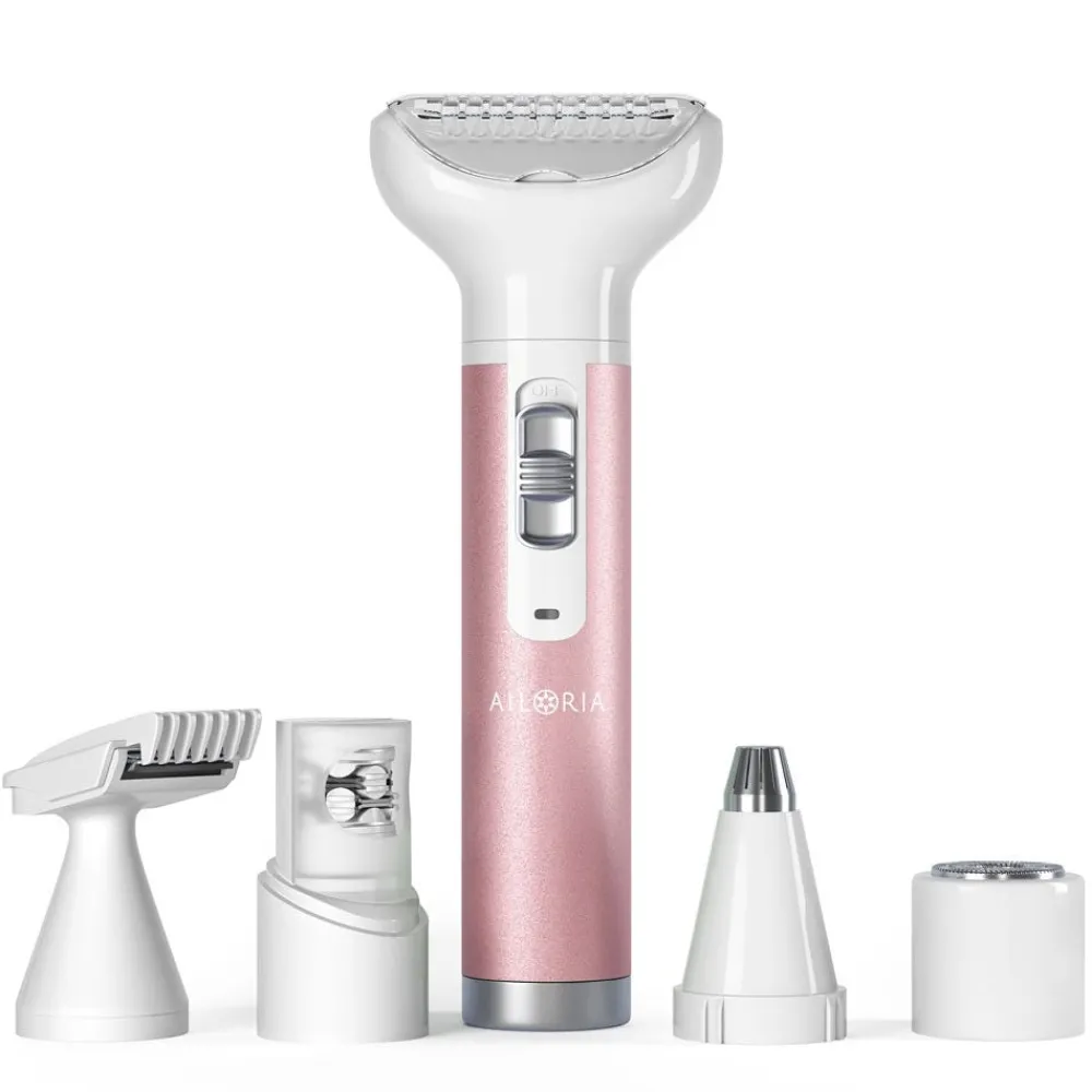 AILORIA Haarentfernung|Gesicht|Evapore Epiluxe Elektrischer Rasierer 5in1 Rosé