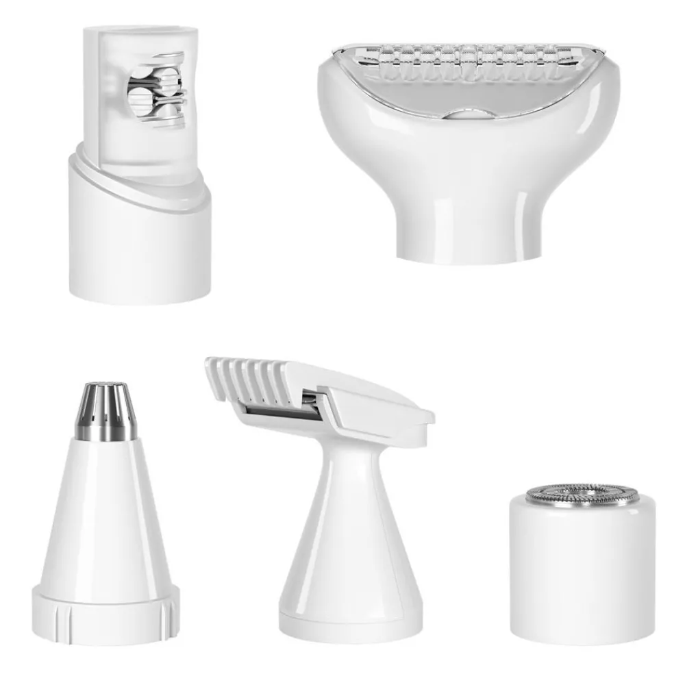 AILORIA Haarentfernung|Gesicht|Evapore Epiluxe Elektrischer Rasierer 5in1 Rosé