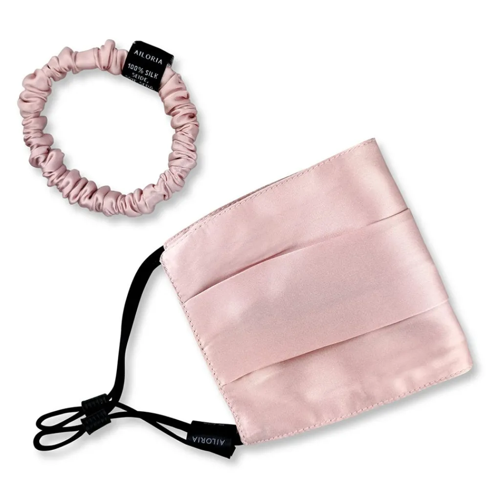 AILORIA Haarschmuck^Gesichtsmaske und Scrunchie S Rose
