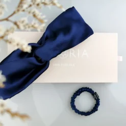 AILORIA Haarschmuck|S&D Set Headband und Scrunchie S Blau
