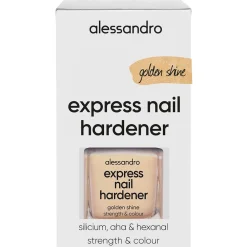 Alessandro Nagelpflege^Express Nail Hardener Golden Shine 10 ml