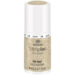 International Nagellack Top Coat Gold Glitter 8 ml-Alessandro Hot