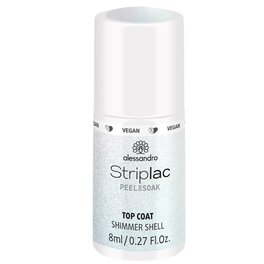 International Nagellack Top Coat Shimmer Shell 8 ml-Alessandro Hot