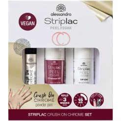 Alessandro Nagellack|International Striplac Icegold Crush On Chromeset 3er