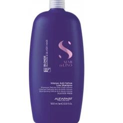 Alfaparf Milano Shampoo|Semi Di Lino Blonde Intense Anti-Yellow Low Shampoo 1000 ml