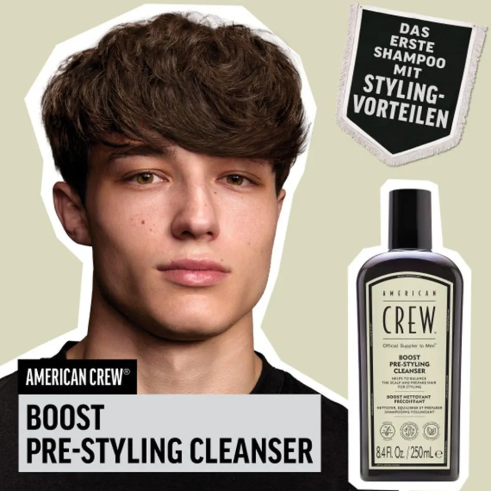 Boost Pre-Styling Cleanser 250 ml-American Crew Best