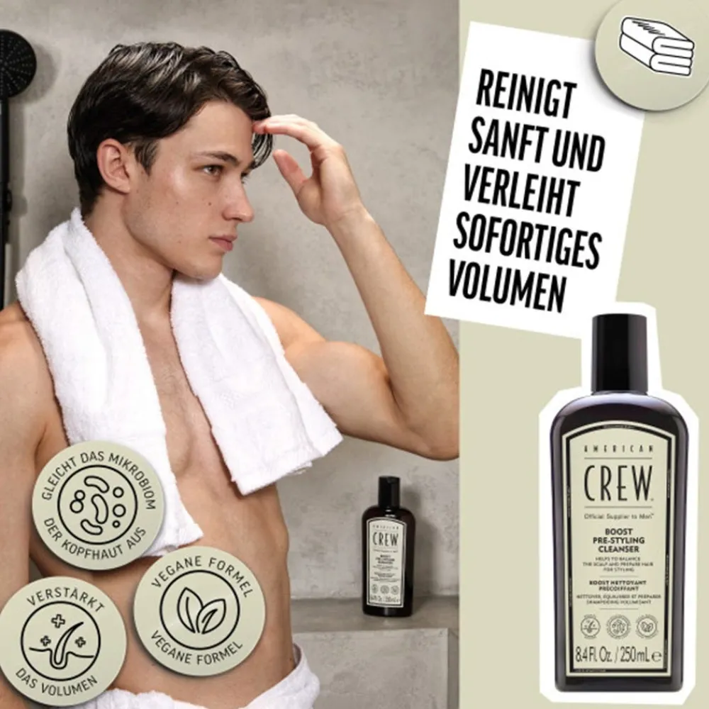 Boost Pre-Styling Cleanser 250 ml-American Crew Best