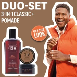 American Crew Conditioner|Shampoo^Holiday Duo Set 3-in-1 Classic Shampoo + Pomade