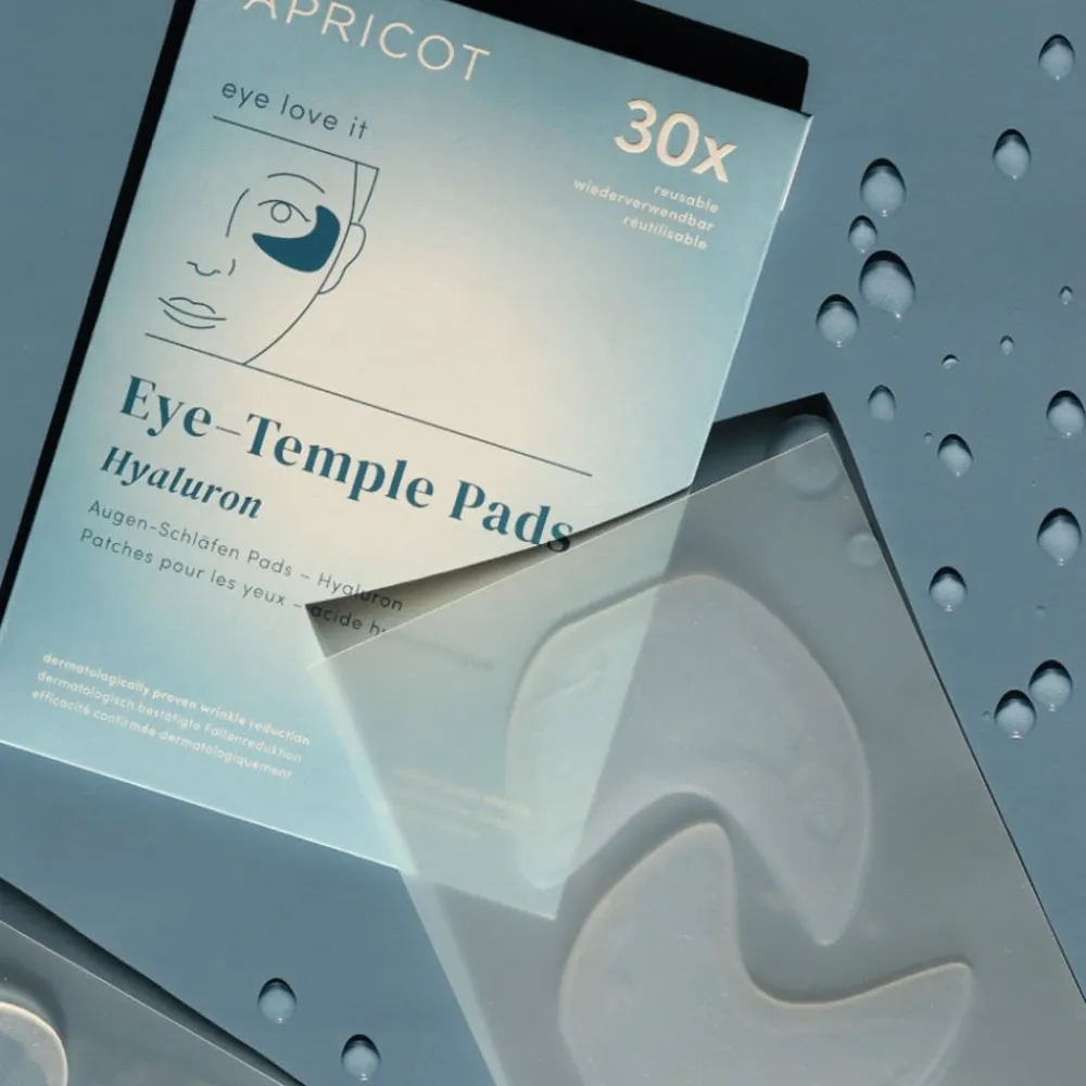APRICOT Hautverjüngung|Gesicht^Wiederverwendbare Augen-Schläfen Pads mit Hyaluron