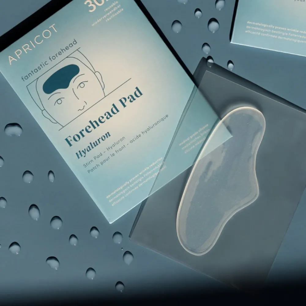 APRICOT Gesicht^Wiederverwendbares Stirn Pad mit Hyaluron