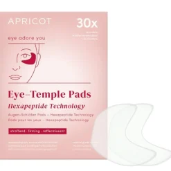 APRICOT Hautverjüngung|Gesicht|Wiederverwendbare Augen-Schläfen Pads mit Hexapeptid-Technologie