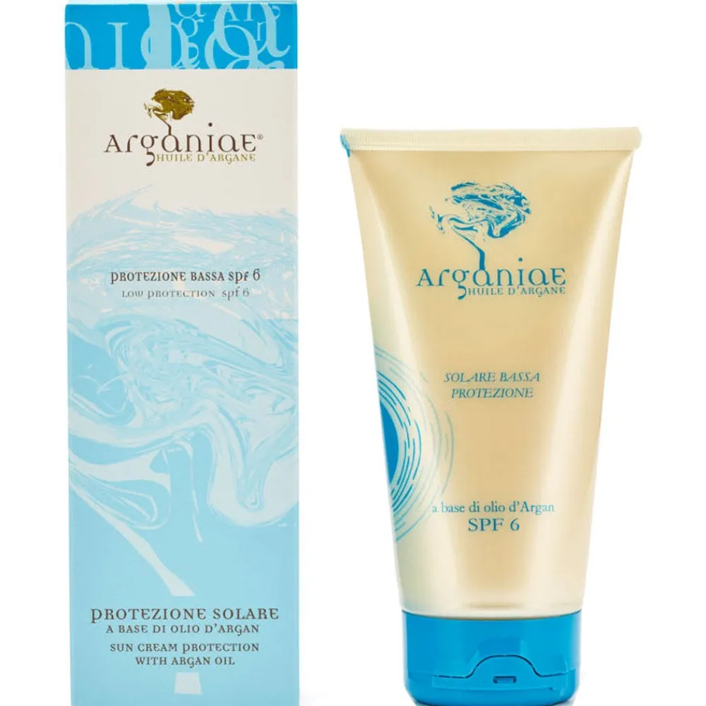 Arganiae Uv-Schutz & Pflege|Hagel Nature|Sonnencreme mit niedrigem Schutz LSF 6 auf Basis von Arganöl 150 ml