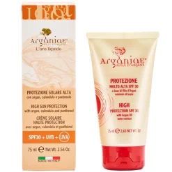 Arganiae Uv-Schutz & Pflege|Hagel Nature|Sonnencreme mit hohem Schutz SPF 30 auf Basis von Arganöl 75 ml