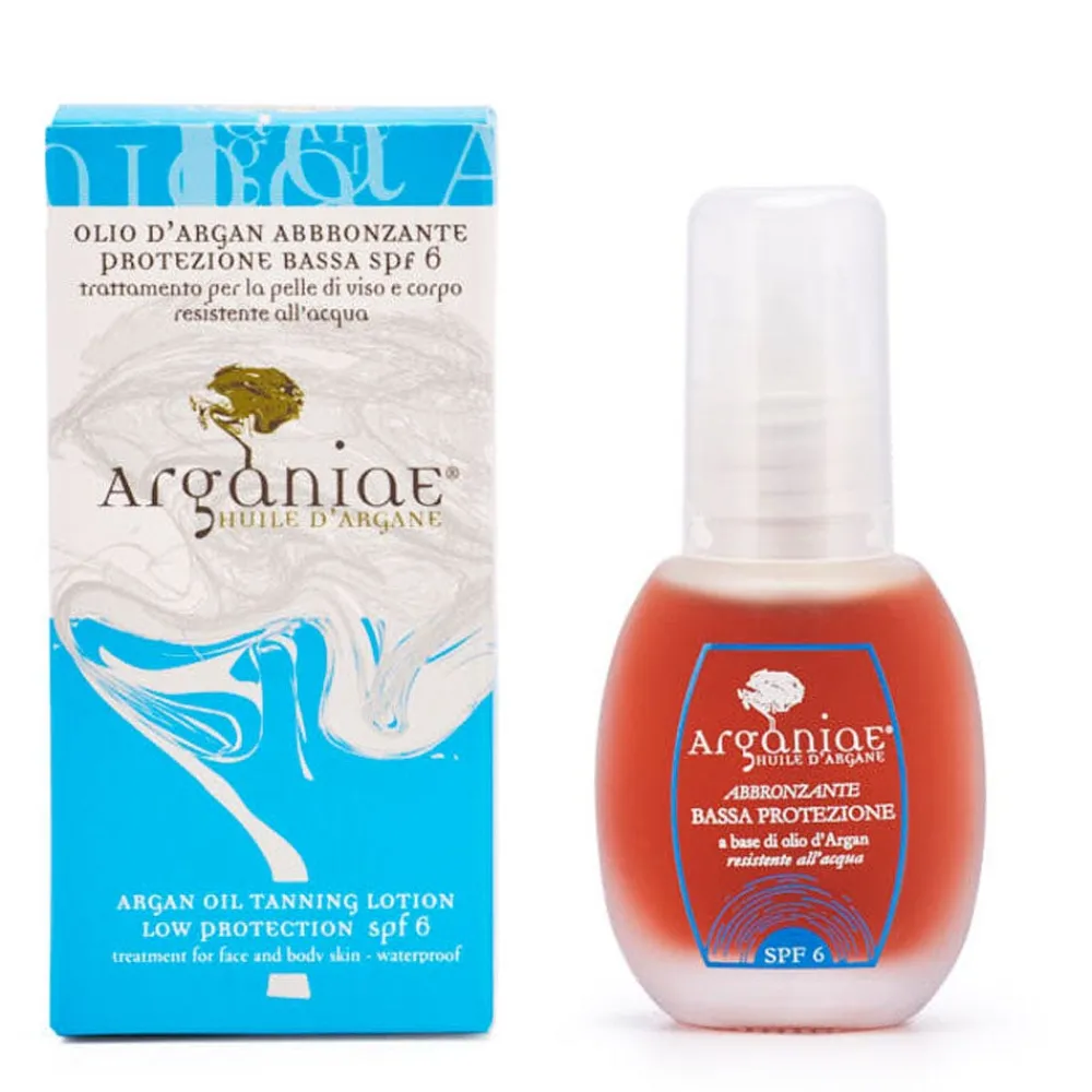Sonnenöl mit niedrigem Schutz LSF 6 auf Basis von Arganöl 30 ml-Arganiae Best