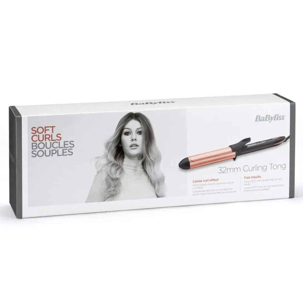 BaByliss Lockenstäbe|Lockenstab^Rose Quartz 32 mm Tong