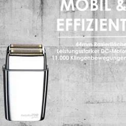 BaBylissPRO Rasur|Bartschneider|4Artists Doppelfolienrasierer FOILFX mit Vollmetallgehäuse