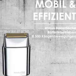 BaBylissPRO Rasur|Bartschneider|4Artists Folienrasierer FOILFX mit Vollmetallgehäuse