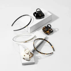 Balmain Hair Couture Haarschmuck|Balmain Cellulose Acetate Headband Small Black/White