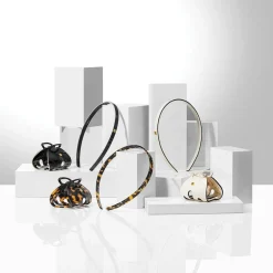 Balmain Hair Couture Haarschmuck|Balmain Cellulose Acetate Headband Small Black/White