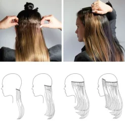 Balmain Clip-in Weft Set Milan Memory Hair 45 cm-Balmain Hair Couture New