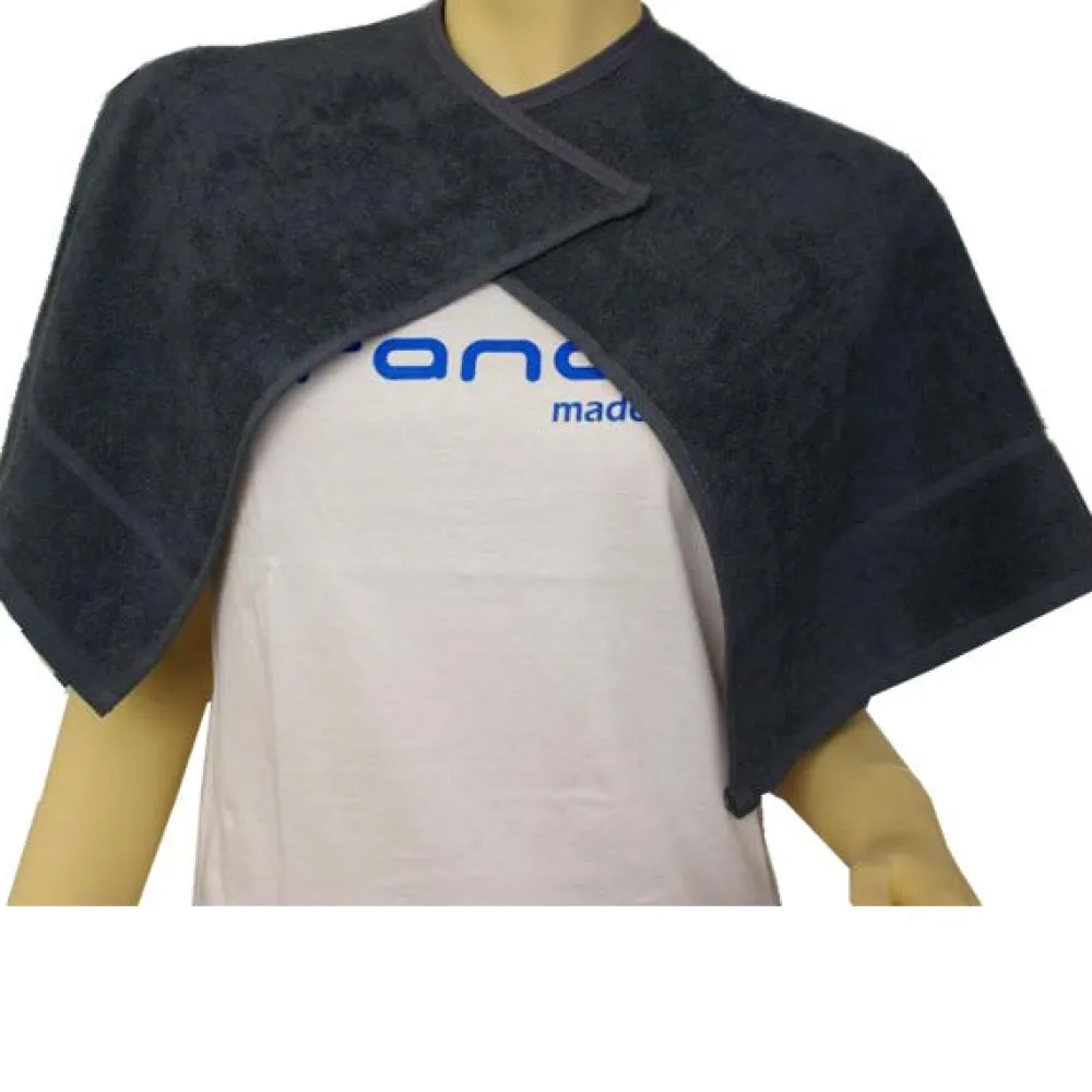 Beautytex Handtücher^Halsausschnitt-Handtuch Anthrazit 50 x 90 cm