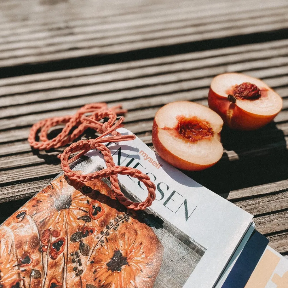 Bellody Haarschmuck^Original Haargummis Ibiza Orange 4 Stück