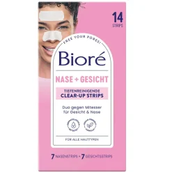 BIORÉ Gesicht^Kombi Clear-Up Strips - tiefenreingend 14 Strips