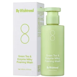 Green Tea & Enzyme Milky Foaming Wash 140 ml-By Wishtrend Online
