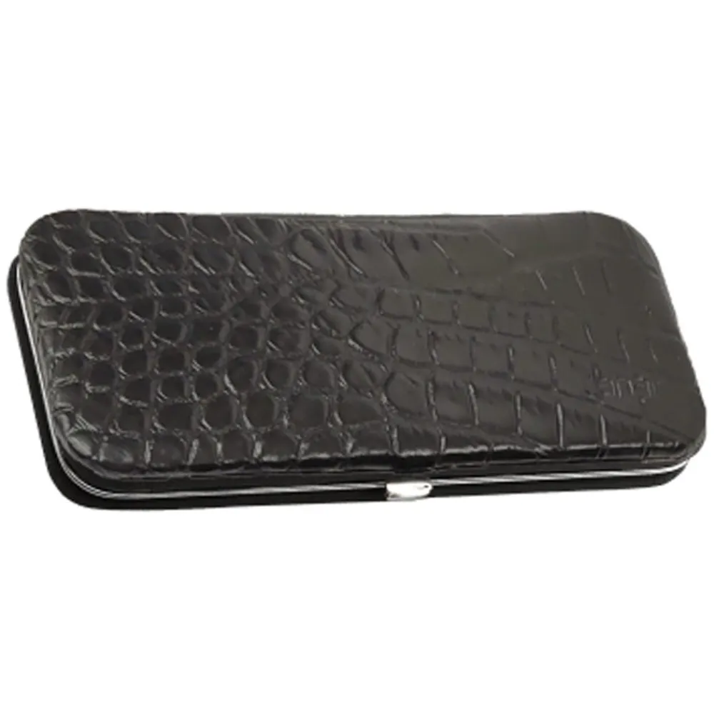 Canal Instrumente Maniküre & Pediküre^Canal Bügeletui aus Leder unbestückt Schwarz