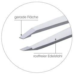 Canal Instrumente Augenbrauen|Canal Haarpinzette grade Satin 9 cm