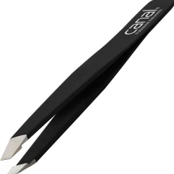 Canal Haarpinzette schräg schwarz rostfrei 95 mm-Canal Instrumente Clearance