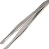 Canal Instrumente Augenbrauen|Canal Haarpinzette schräg rostfrei  80 mm