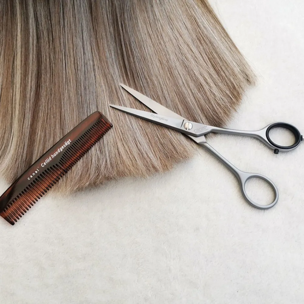 Canal Haarschere mit Mikroverzahnung rostfrei 130 mm-Canal Instrumente Discount