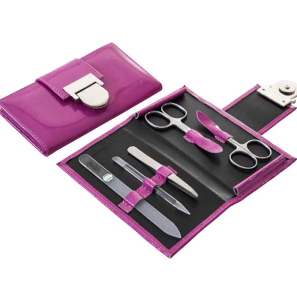 Canal Manikür-Etui aus Lackleder pink, 5-teilig-Canal Instrumente Sale