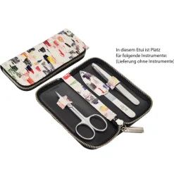 Canal Instrumente Maniküre & Pediküre^Canal Reißverschluss-Etui Leder unbestückt Dekor