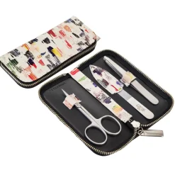 Canal Instrumente Maniküre & Pediküre|Canal Reißverschluss-Etui Leder 3-teilig Dekor