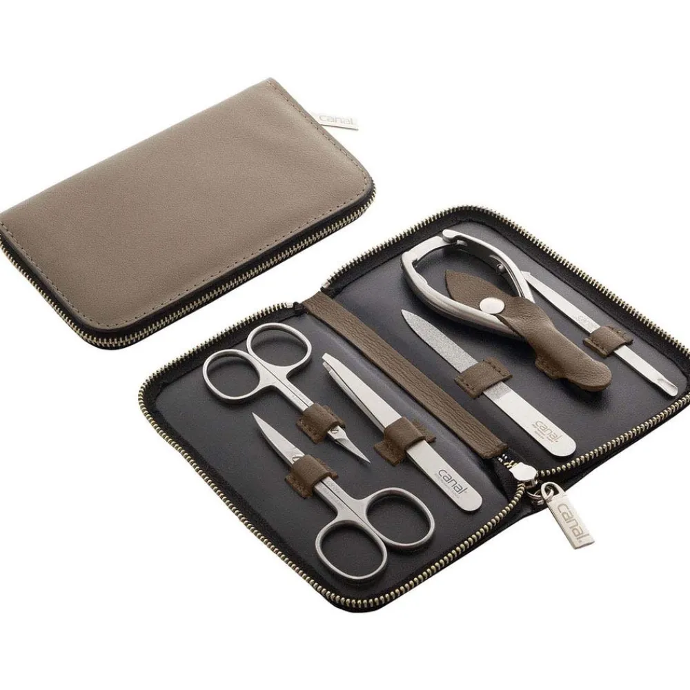Canal RV-Etui aus Nappaleder beige, 6-teilig-Canal Instrumente Sale