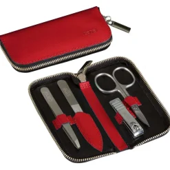 Canal RV-Etui aus Spaltleder rot, 4-teilig-Canal Instrumente Online