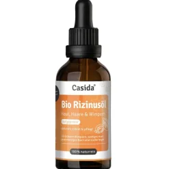 Casida Gesicht^Bio Rizinusöl kaltgepresst für Haut, Haare & Wimpern 50 ml