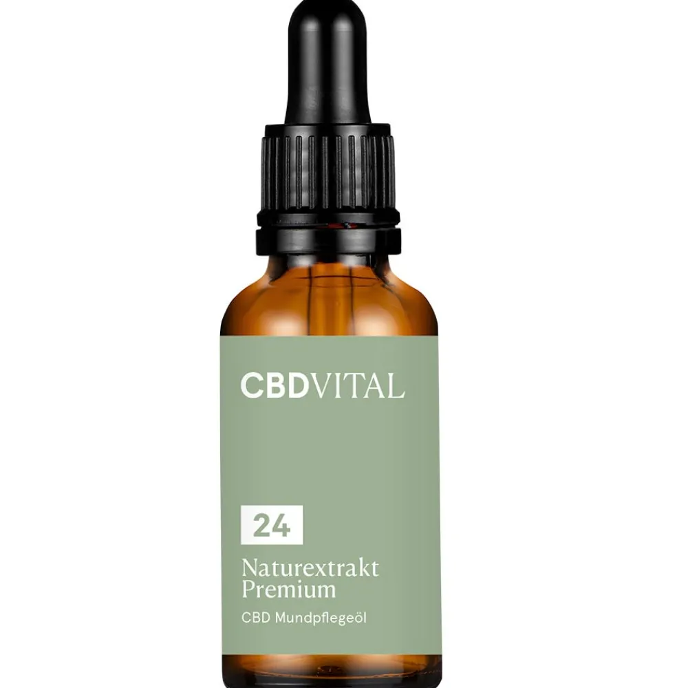 CBD Vital Zahnpflege|Hagel Nature^24% CBD Mundpflegeöl 30 ml