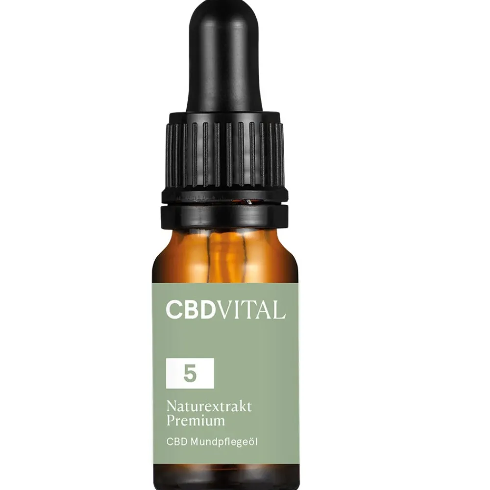 CBD Vital Zahnpflege|Hagel Nature^5% CBD Mundpflegeöl 10 ml
