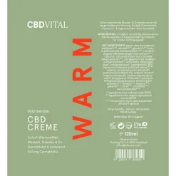 CBD Vital Hagel Nature|Körper^Wärmende CBD Creme 120 ml