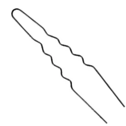 Haarnadeln gewellt schwarz 65 mm-Comair Sale