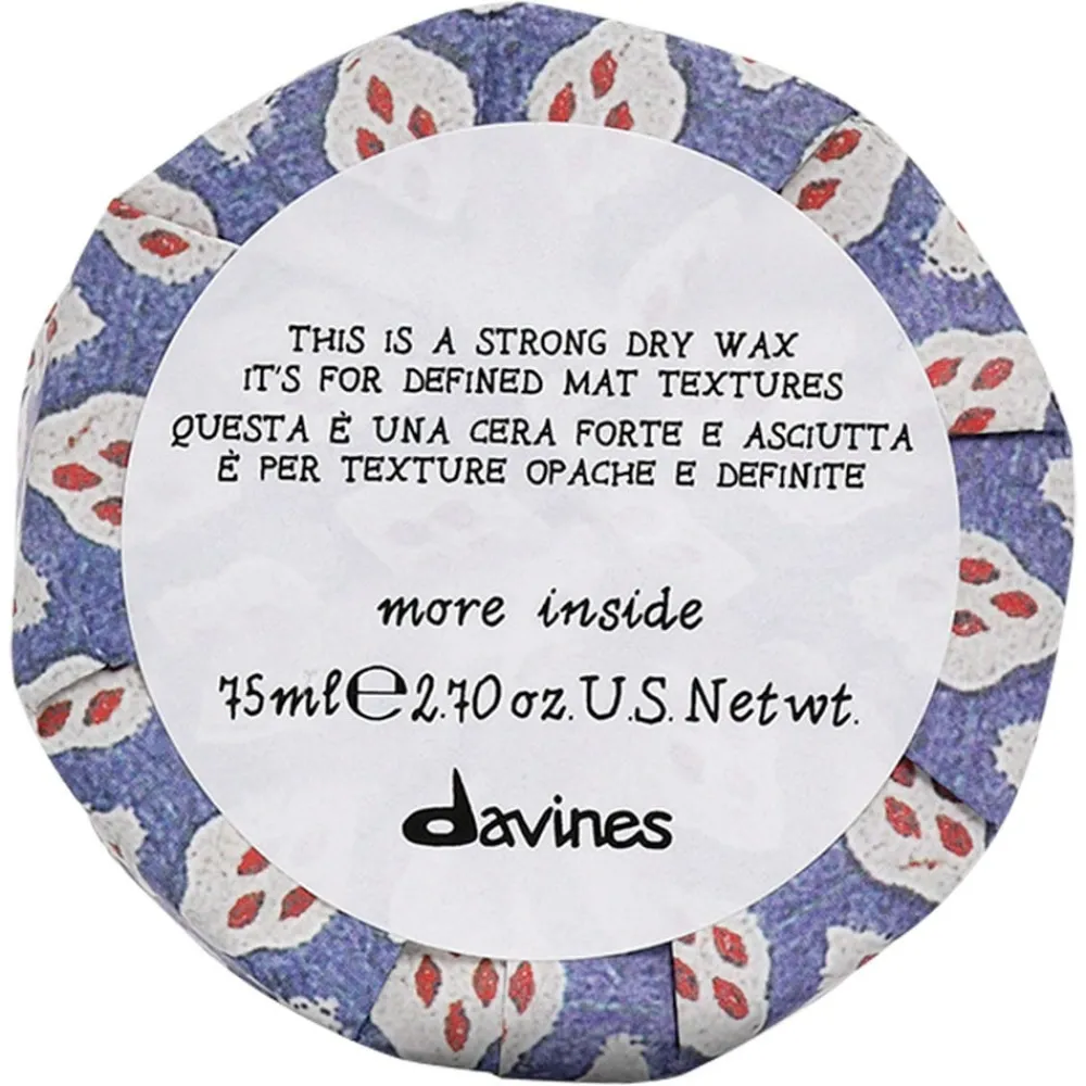 more inside Strong Dry Wax 75 ml-Davines Best