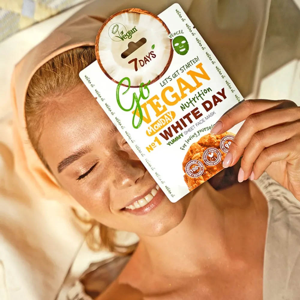 7Days Hagel Nature|Gesicht|Yummy Sheet Mask Montag 25 ml