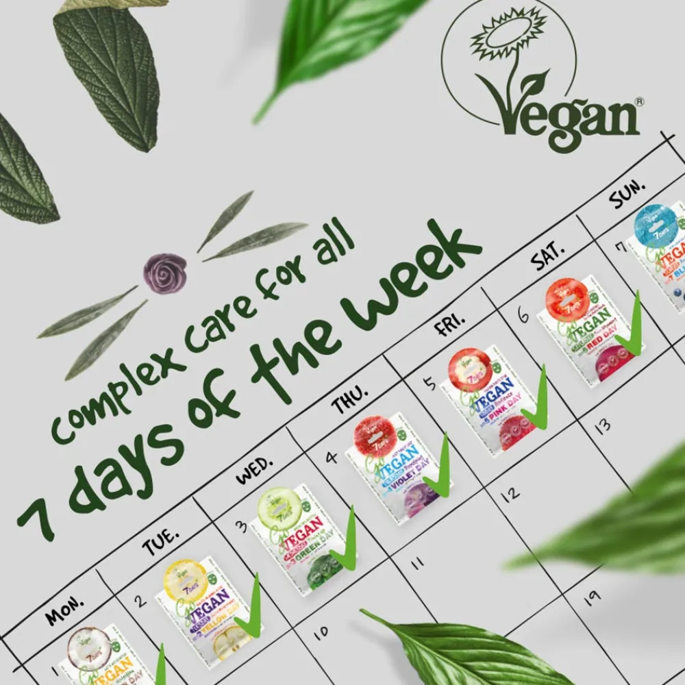 7Days Hagel Nature|Gesicht|Yummy Sheet Mask Montag 25 ml